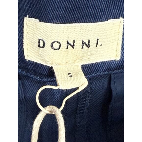 DONNI. Navy Wide Leg Pants - Picture 3 of 7